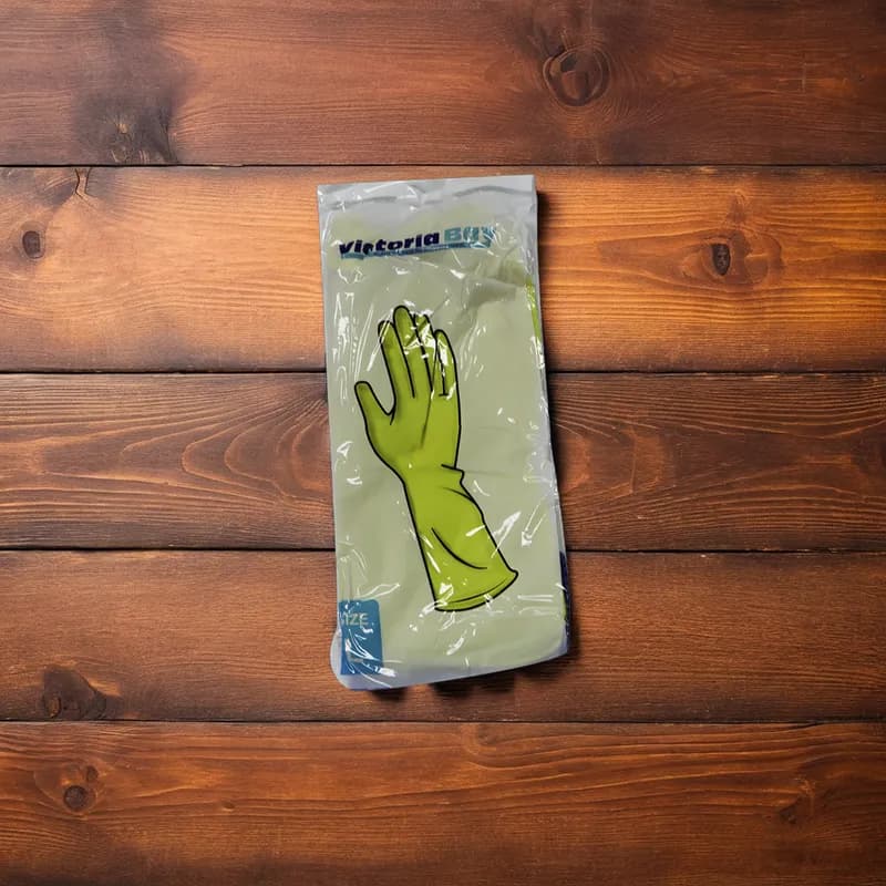 General Purpose Gloves Large (LG) Yellow 1.38MIL Rubber Latex Flock Lined 144/Case