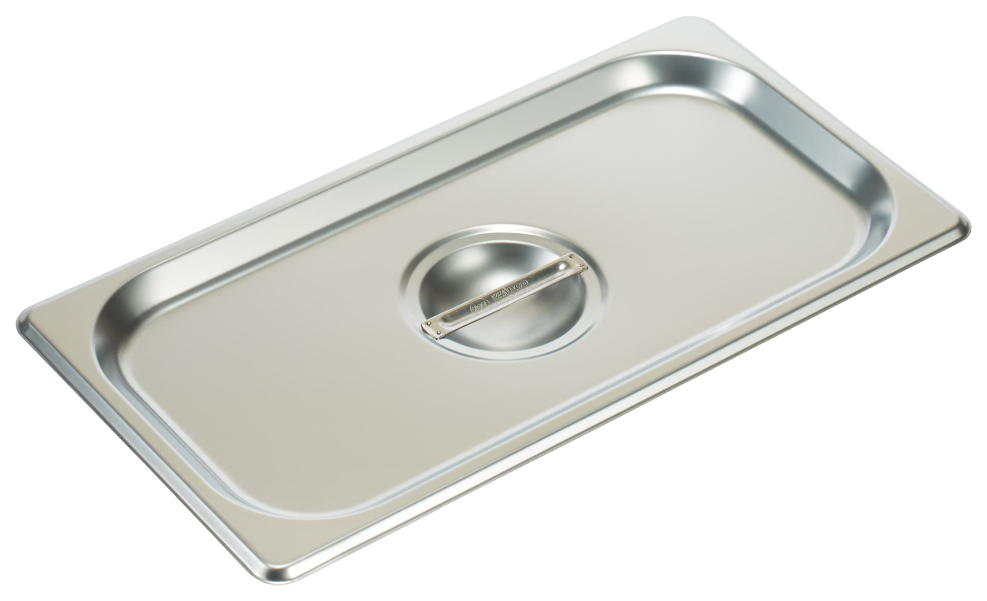 Cover For Steam Table Pan 1/3 Size 12.75X7X1 IN 18/8 Stainless Steel Rectangle Solid 1/Each