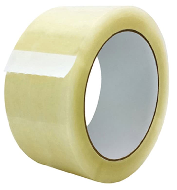 Sealing Tape 2IN X110YD White 1.83MIL Medium Weight Printed Hot Melt 36 Rolls/Case