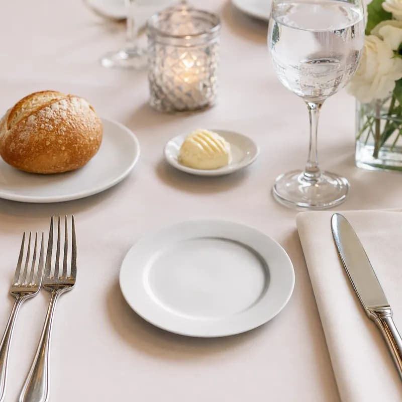 Bread Butter Plate 6.25 IN China White 36/Case