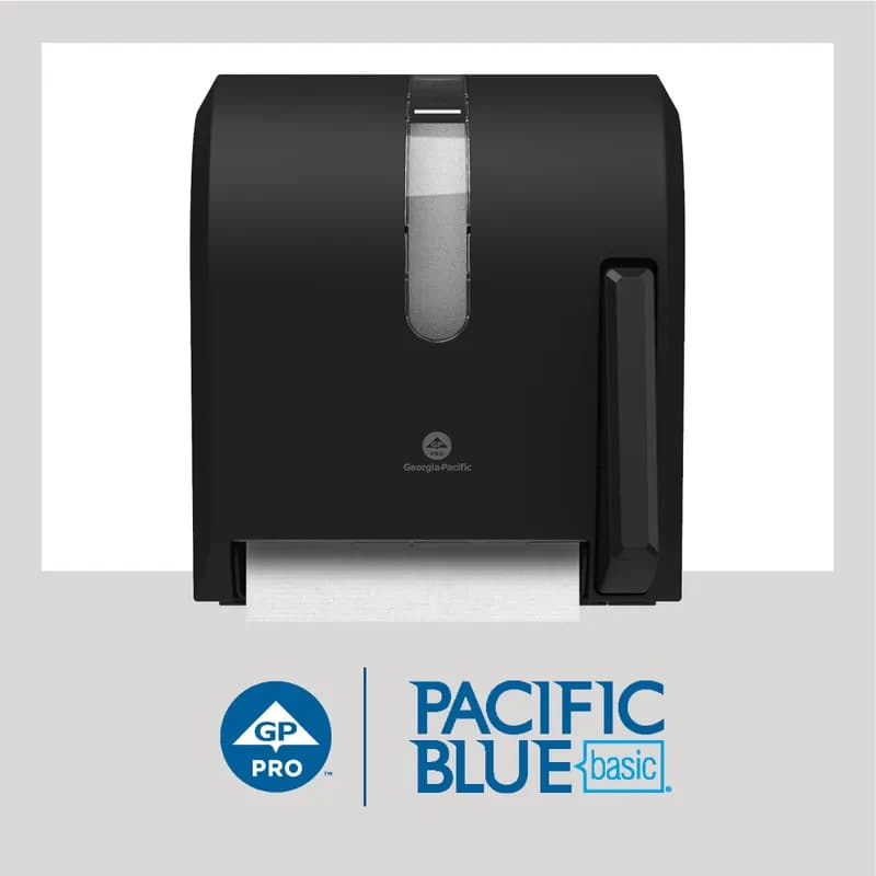 Pacific Blue Basic Roll Paper Towel 7.875IN X350FT 1PLY White Standard Roll EPA Indicator 12 Rolls/Case