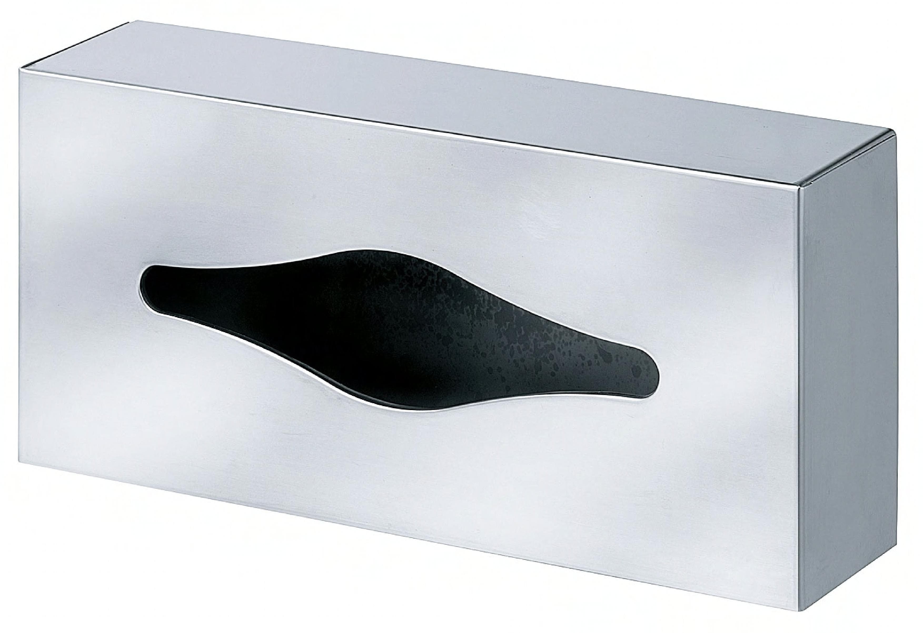 Facial Tissue Dispenser Stainless Steel Surface Mount Holds 1 Box of 100 Facial Tissues 1/Each