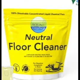 Aqua ChemPacs Floor Cleaner 15 G Neutral Pod No Rinse 20/Pack
