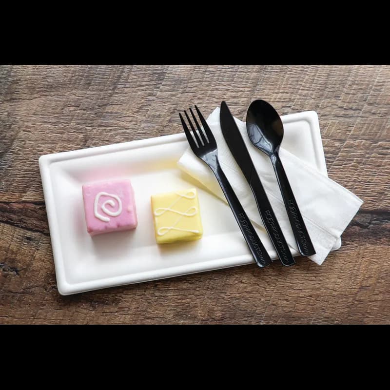 Fork 6 IN RPET Black 1000/Case