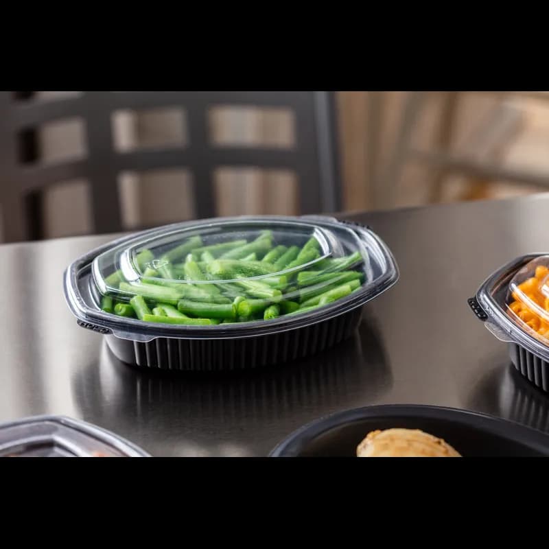 ClearView® Lid OPS Clear Oval For 12-16 OZ Casserole Container 252/Case
