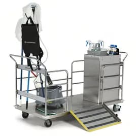 Project Trolley Stainless Steel With Lockable Storage Cabinet 1/Each
