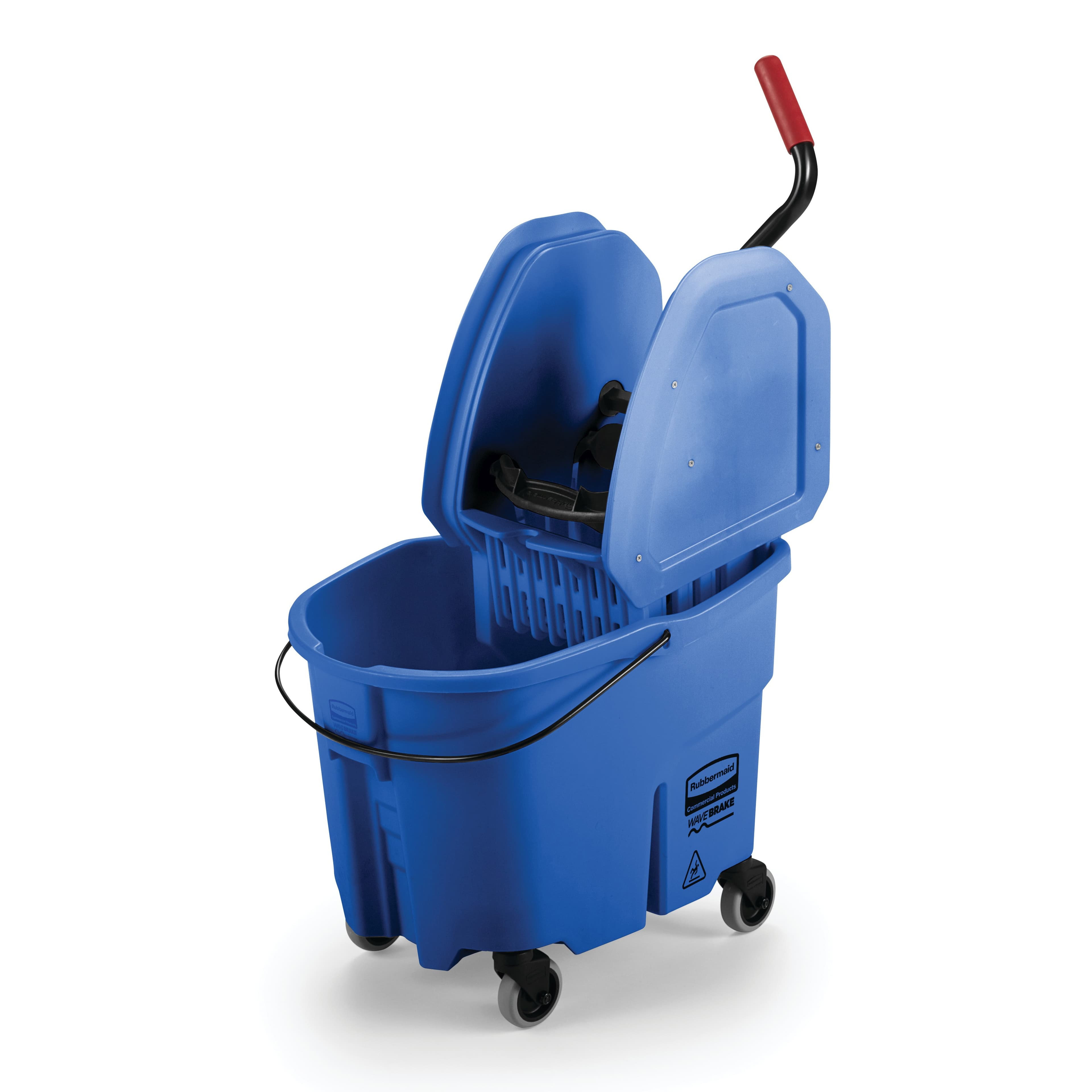 WaveBrake® Mop Bucket & Wringer 20.31X16.44X21.63 IN Plastic Blue Down Press 1/Case