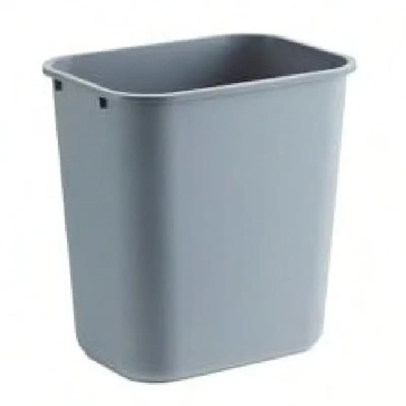 Trash Can 7 GAL 27 QT Gray Plastic 12/Dozen