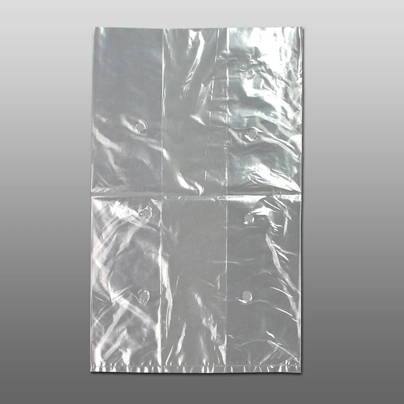 Lettuce Bag 7X5X11 IN LDPE 0.8MIL Clear FDA Compliant Gusset Vented 1000/Case