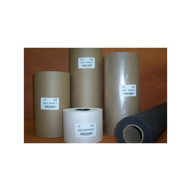 Newsprint 16X144 IN Kraft Natural Fiber 30# Soft Fold 1500 LB/Pallet