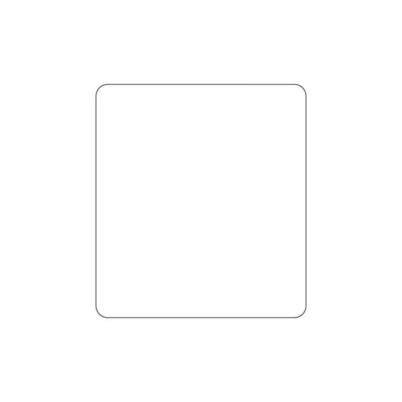 Blank 1-Up Direct Thermal Label 2.5X2.25 IN 600 Count/Roll 12 Rolls/Case