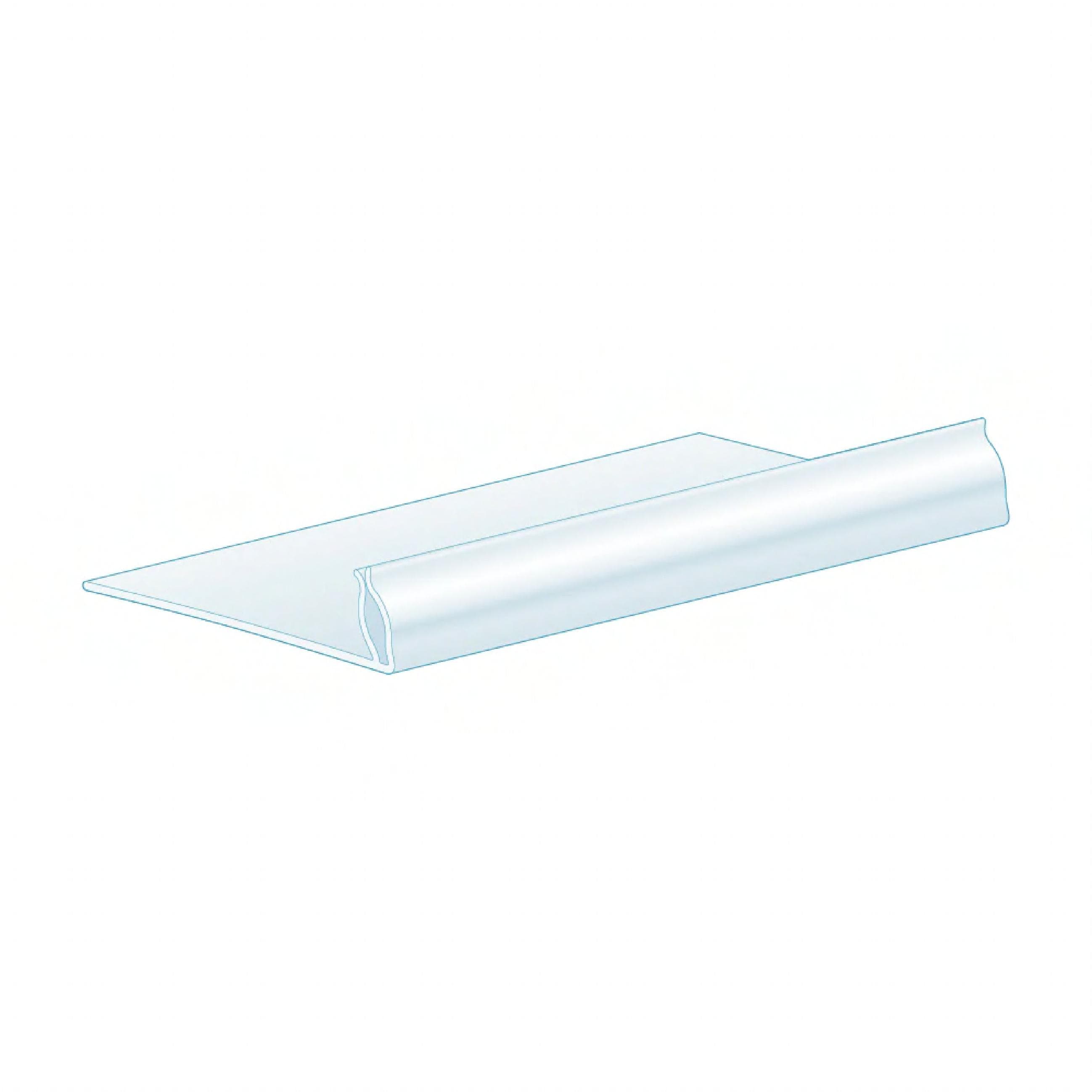 kostklip® Sign Holder 4X2.5 IN PVC Clear L Style Angled Base 25/Pack