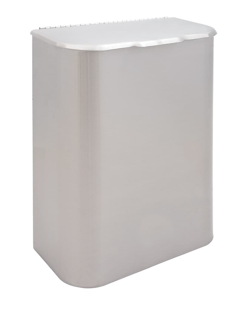 Menstrual Care Disposal Receptacle Stainless Steel Surface Mount Satin 1/Each