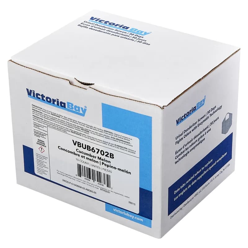 Victoria Bay Urinal Screen Cucumber Melon 30-Day Air Care System Deodorizer 10/Box