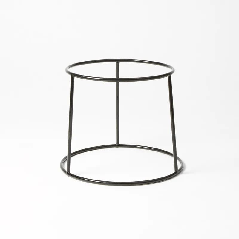 Seafood Tower Stand 7.5 IN Steel Polyvinyl Chloride (PVC) Black Hand Wash 1/Each
