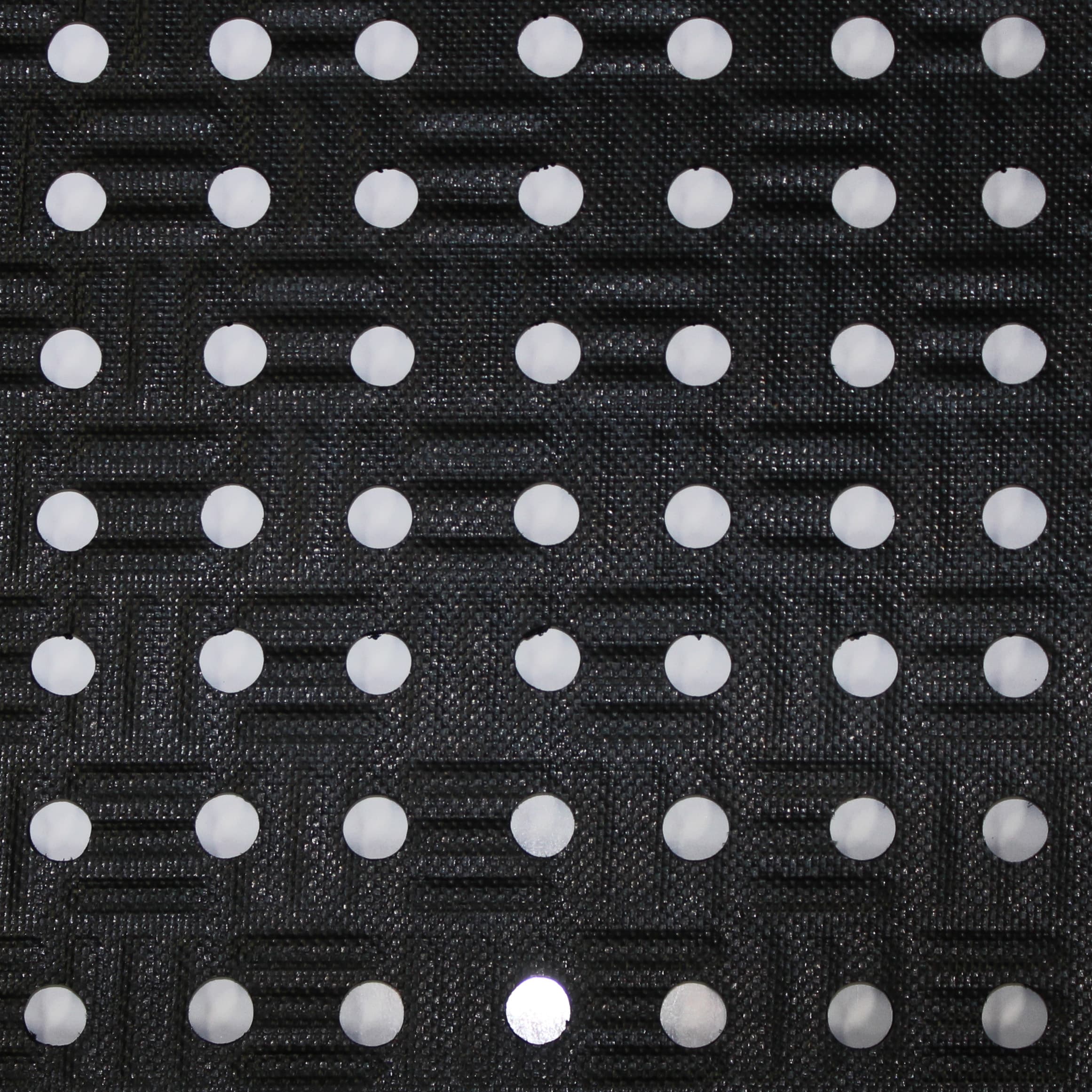 Comfort Station Anti-Fatigue Floor Mat 48X192X0.437 IN Black Nitrile Rubber Foam With Holes Square Corner 1/Each