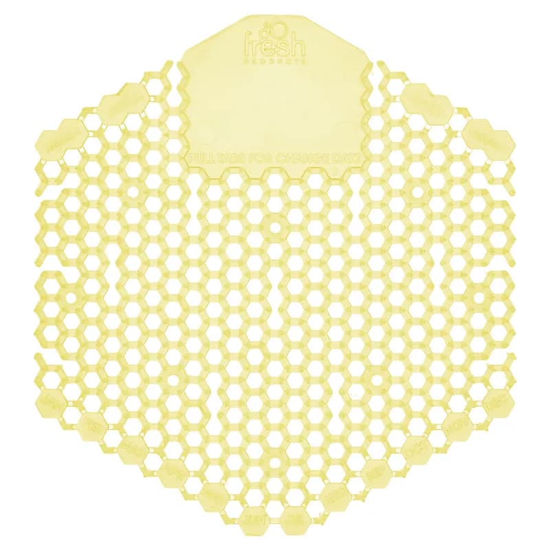 Wave 3D Urinal Screen Citrus Scent Yellow EVA 7X6.5X0.66 IN 60/Case