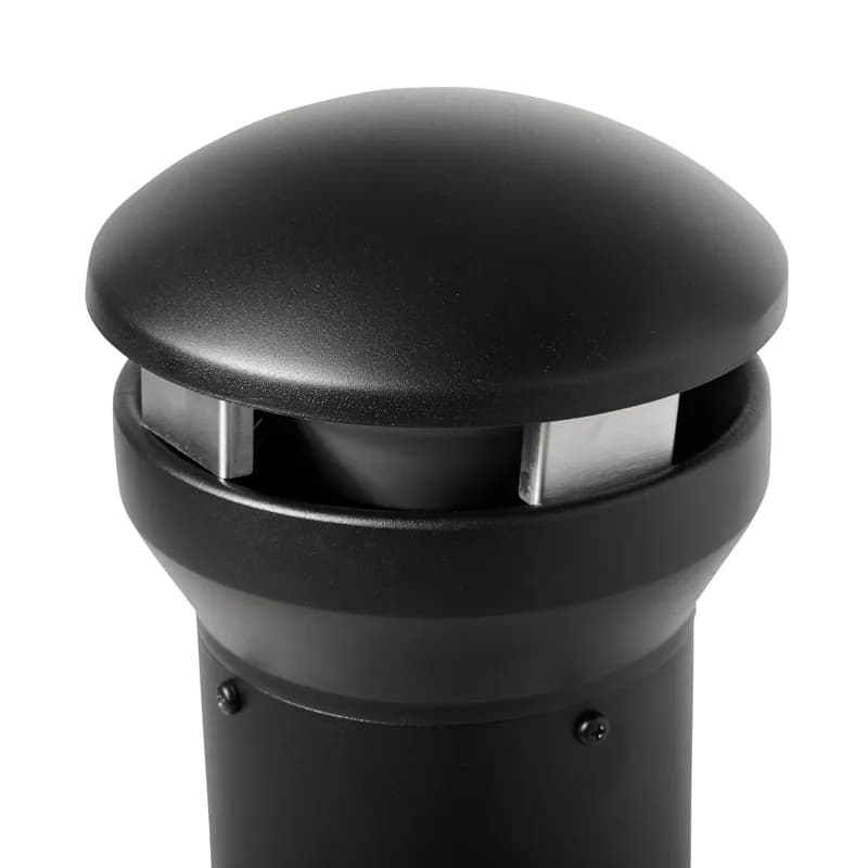 Ashtray 13.1X13.1X39.25 IN Black Metal 1/Each