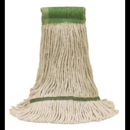 O-Cedar® Mop Head Large (LG) White Synthetic Yarn 4PLY Loop End Launderable Shrinkless 5IN Headband 1/Each