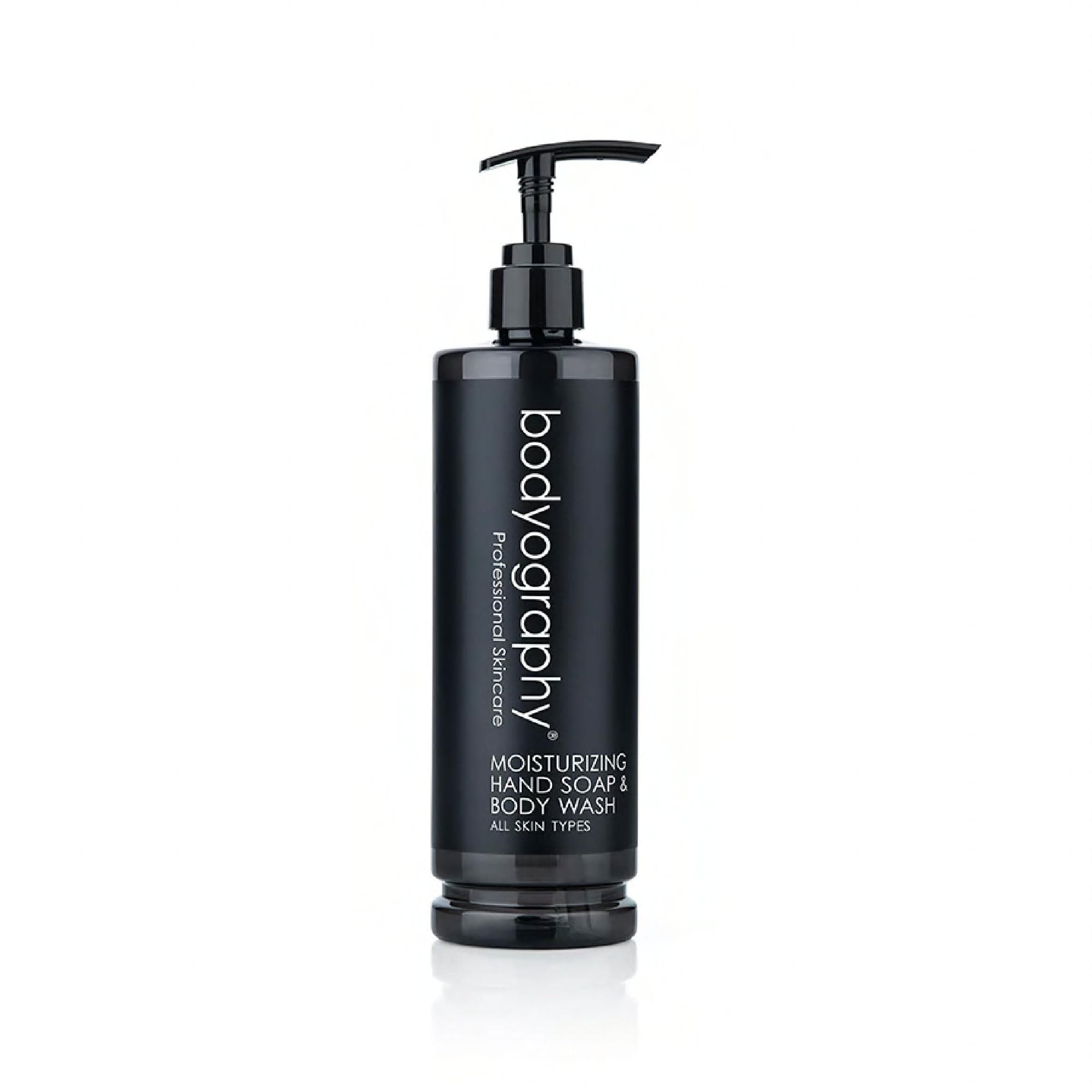 Bodyography® Hand Soap & Body Wash Lavender Peppermint Moisturizing Refillable Black Bottle 1/Case