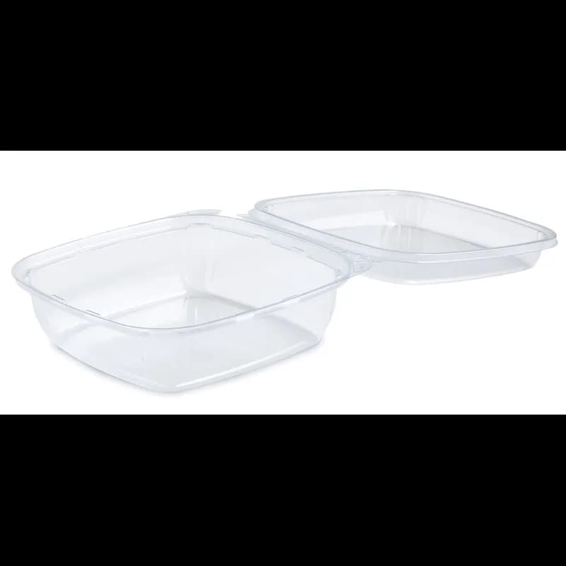 Fresh ‘n Clear® Bowl With Dome Lid Large (LG) 48 OZ PET Clear Square Tamper-Evident 160/Case