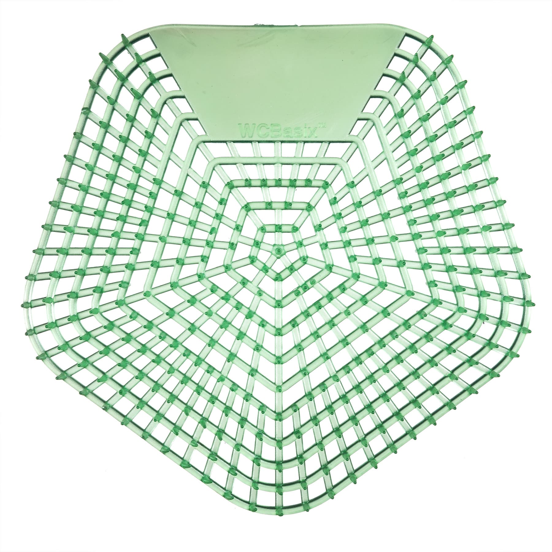 WCBasix Urinal Screen Cucumber Twist Green EVA 6.75X6.5X0.75 IN 30-Day Air Care System 10/Case
