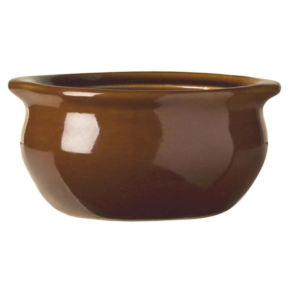 Bedrock Onion Soup Crock 12 OZ Stoneware Brown 24/Case