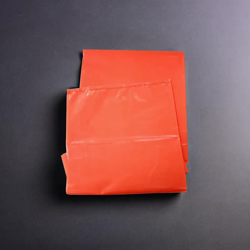 Can Liner 22X20X46 IN Orange Plastic 3MIL 100/Case
