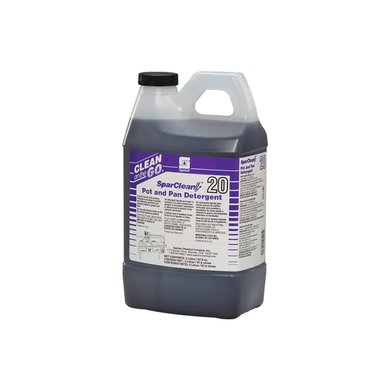 SparClean® Pot and Pan Detergent 20 Pleasant Scent Manual 2 L Neutral 4/Case