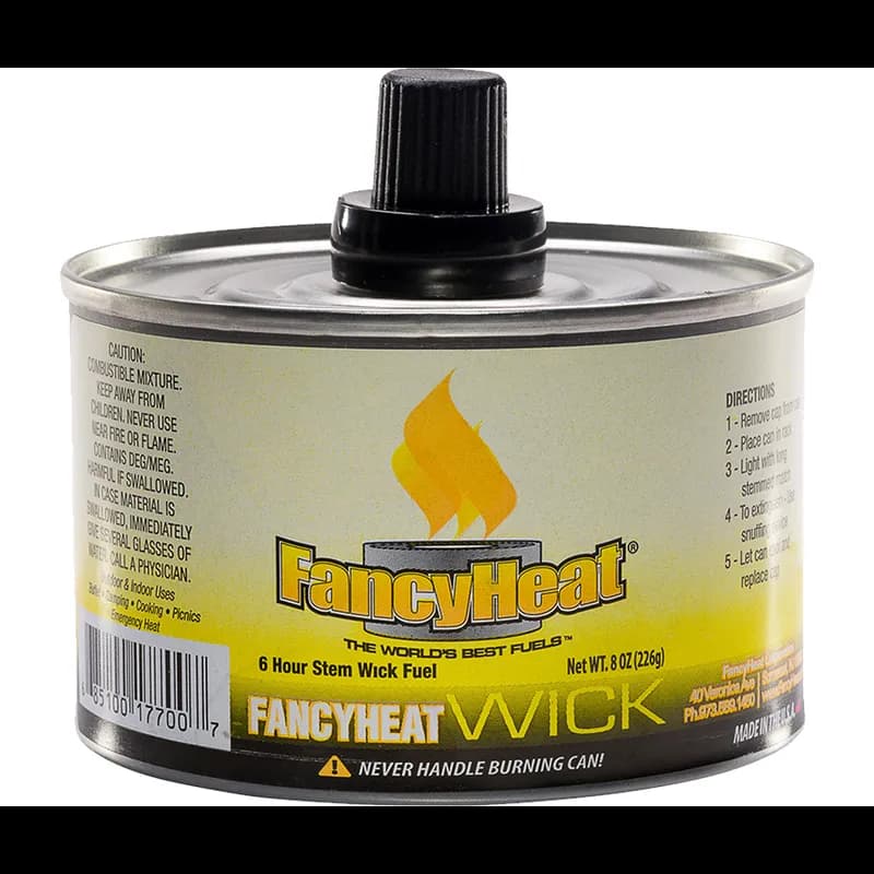 Chafing Fuel 3-HR Screw Cap Wick 24/Case
