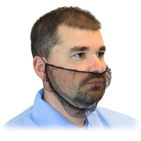 Beard Cover OS Brown Polyester 1000/Case