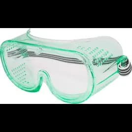Chemical Impact Goggles OS With Green Clear Wraparound Frame Green Clear Lens Indirect Ventilation Perforated 1/Pair