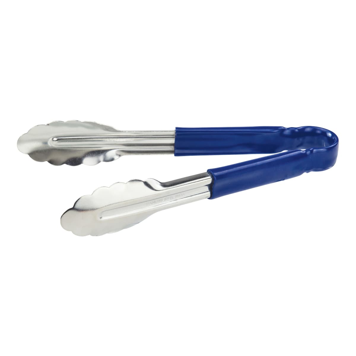 Tongs 9.5X1.625 IN Stainless Steel Blue Heavy Duty Utility 1/Each
