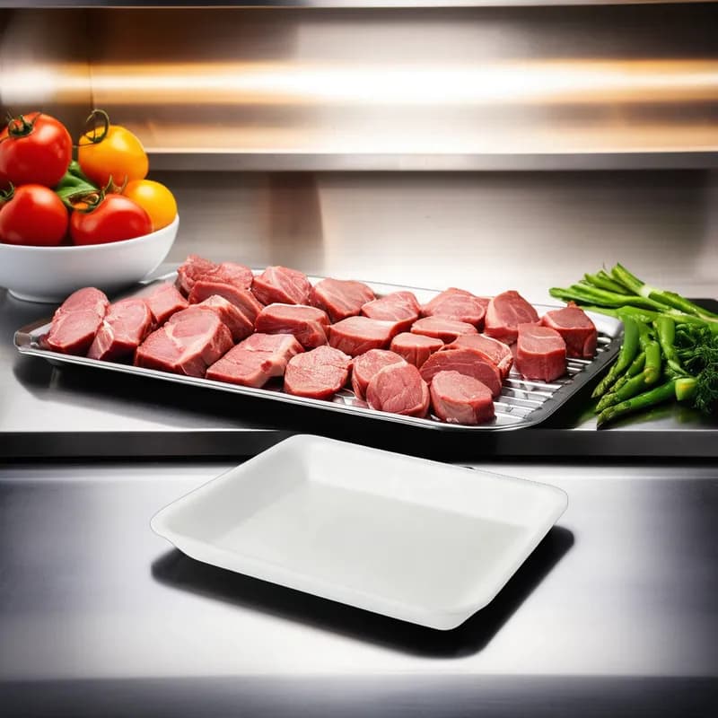 Dyne-A-Pak 10K Tray Polystyrene Foam White 250/Case