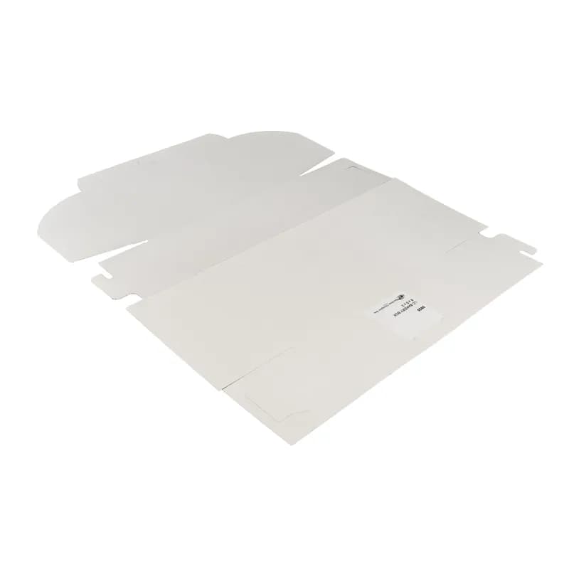 Bakery Box 8X5X3 IN Clay-Coated Kraft Board White Kraft Rectangle Lock Corner Tuck Top 250/Case