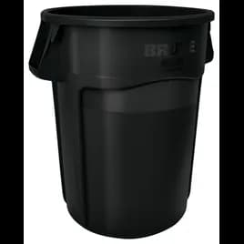 Brute® 1-Stream Trash Can 28.03X24.09X31.3 IN 44 GAL 176 QT Black Round Resin Stationary Food Safe 1/Each
