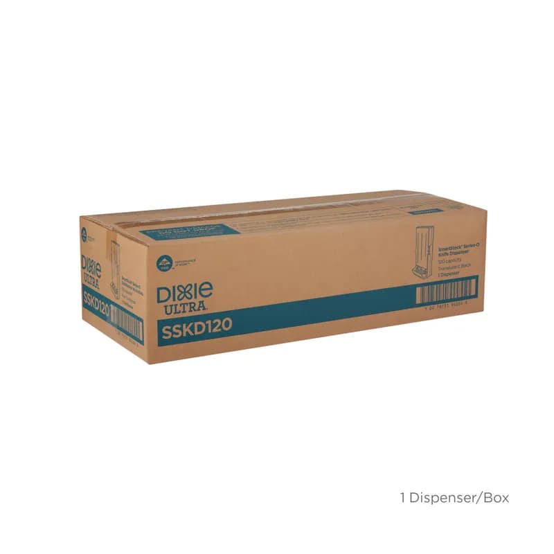 Dixie® Ultra SmartStock® Series-O Classic Knife Dispenser Translucent Black 1/Each