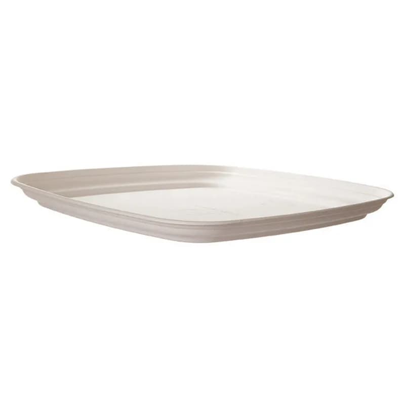 Regalia Serving Tray Base 16X16X1.3 IN Sugarcane White Square 100/Case