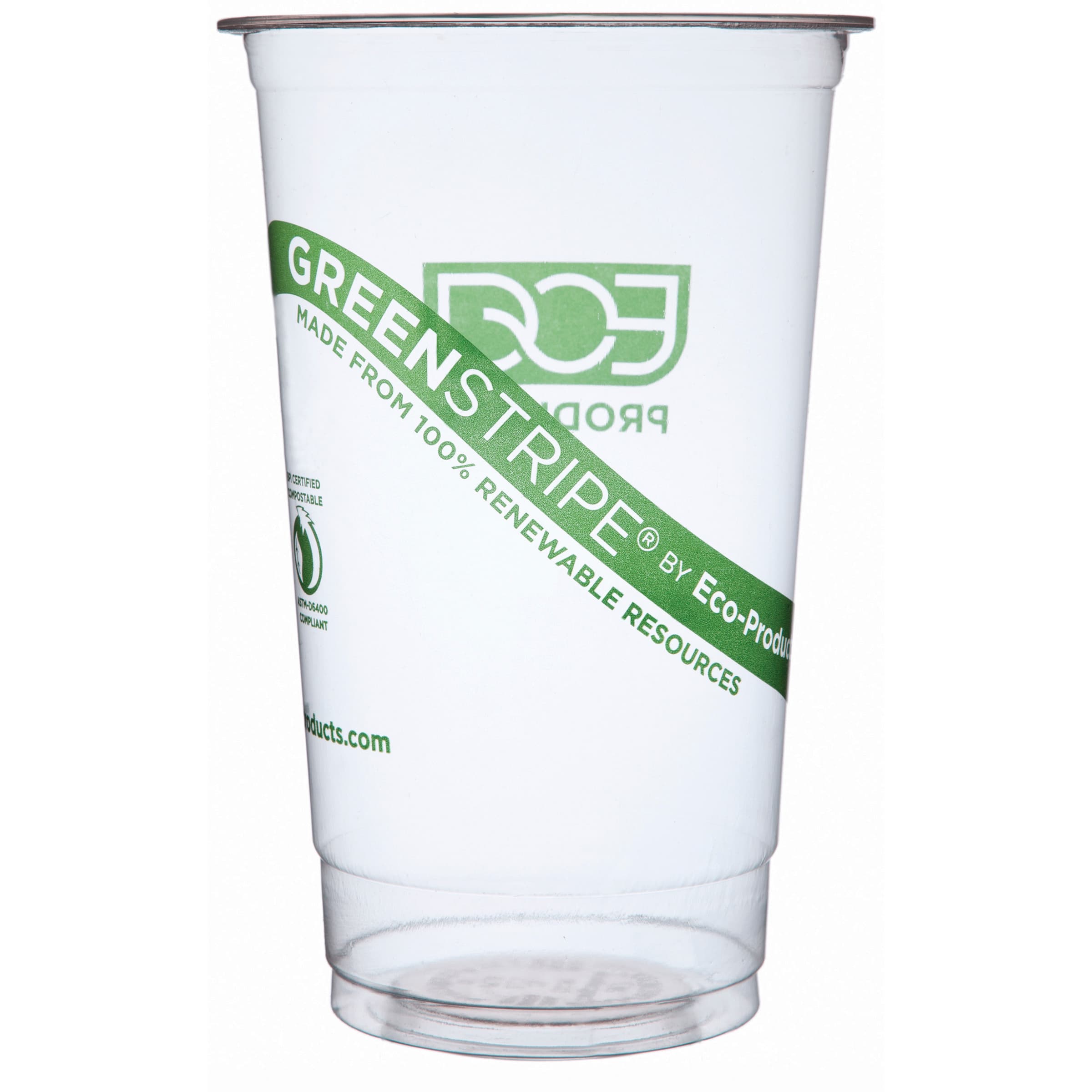 GreenStripe® Cold Cup Stadium 32 OZ PLA Clear 600/Case