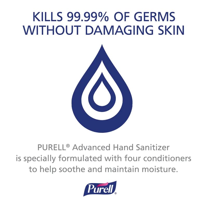 Purell® Hand Sanitizer Foam 1200 mL 3.41X5.47X8.25 IN Clean Scent 72% Ethyl Alcohol For TFX 2/Case