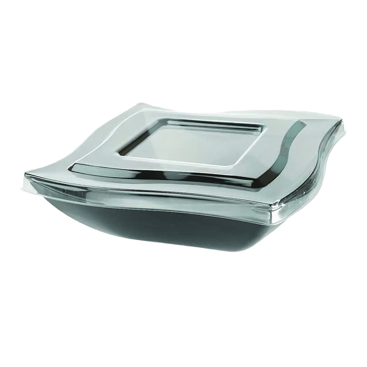 Lid Flat PET Clear Round For 128 OZ Bowl 48/Case