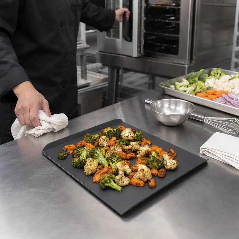 Cooking Pan 9.5X11.75 IN Anodized Aluminum 3-Edge 1/Each