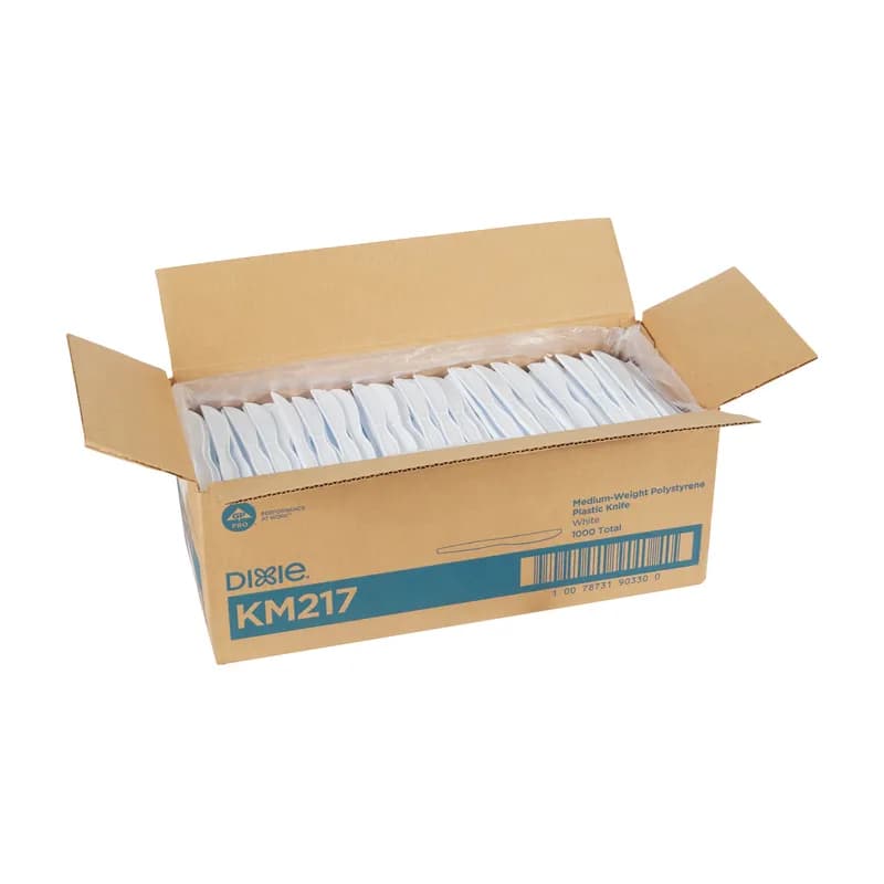 Dixie® Knife PS White Medium Weight 1000/Case