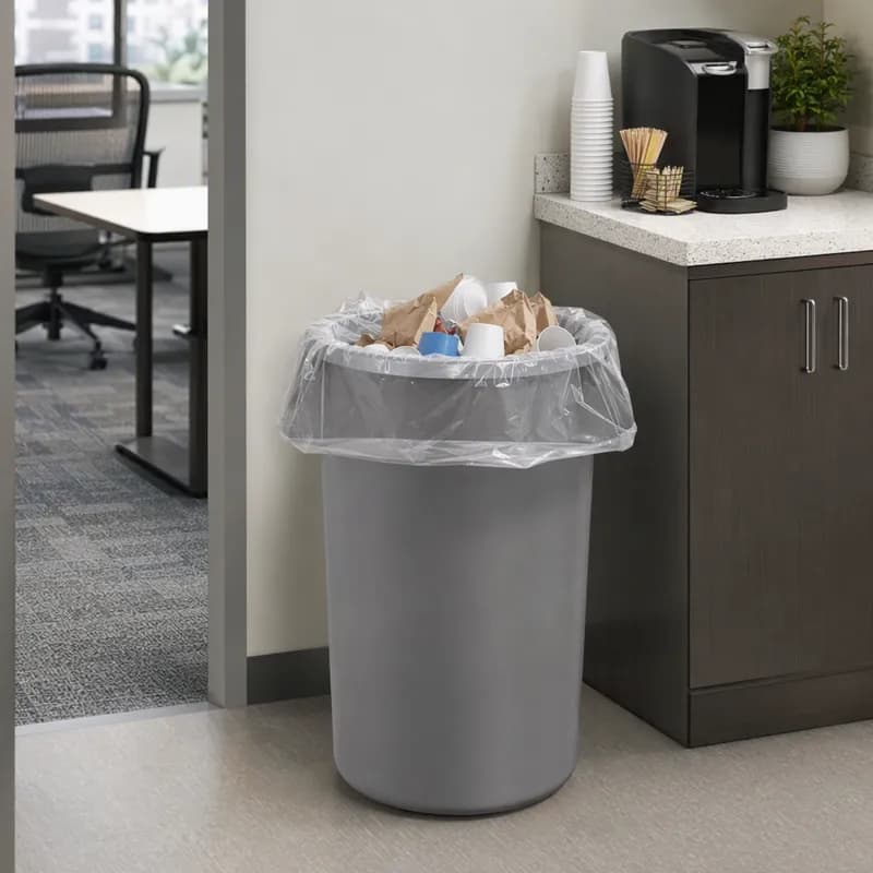 Liner 30X37 IN 20-30 GAL Clear 10MIC Roll 500/Case