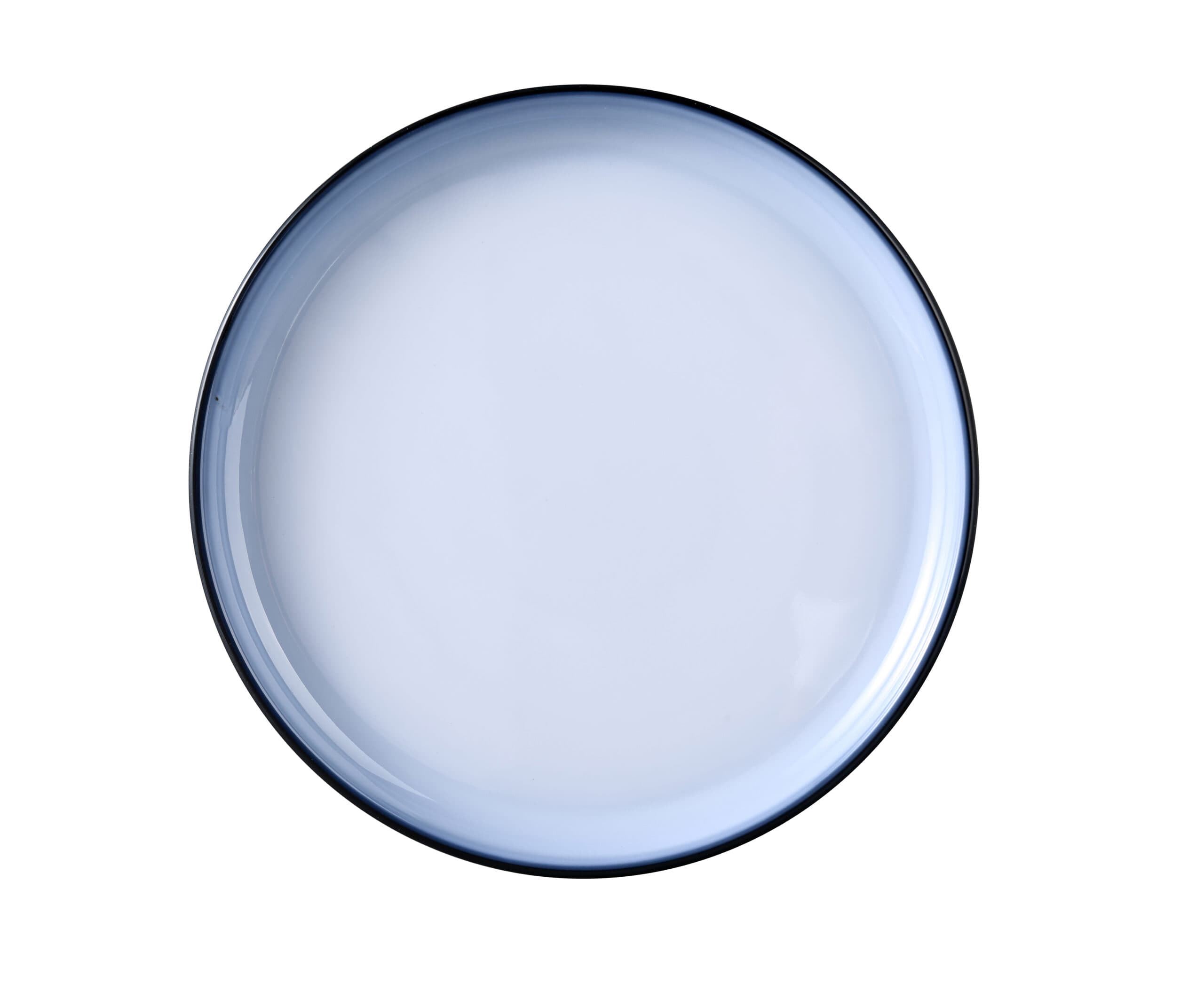 Sentry Plate 10.25 IN Melamine Black White Round Deep 24/Case