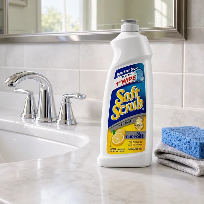 Soft Scrub® Lemon All Purpose Cleaner Cleanser 24 OZ 8/Carton