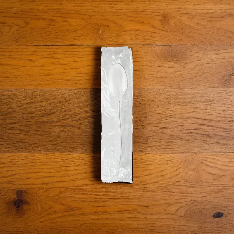 Teaspoon PS White Extra Heavy Duty Individually Wrapped 1000/Case