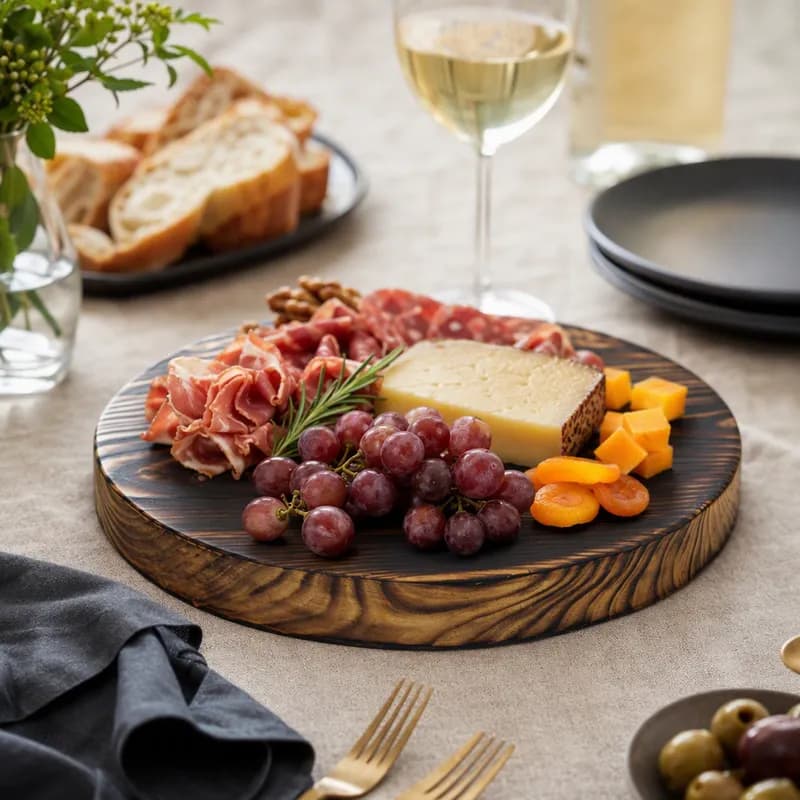 ROOT® Serving Board 12X1.50 IN Wood Carbon Finish 1/Each