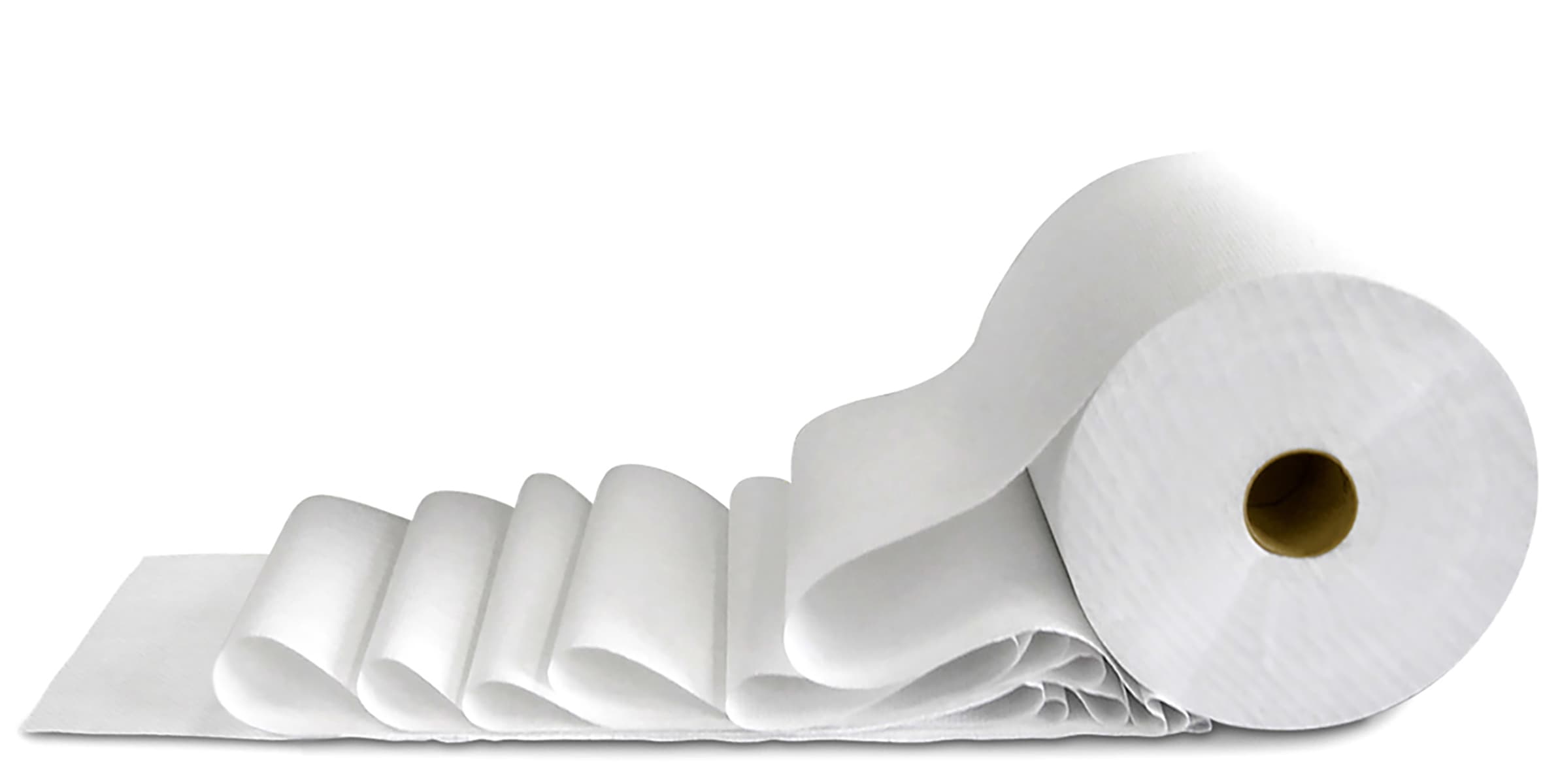 Roll Paper Towel 1000 FT White Standard Roll 1.5IN Core Diameter 6 Rolls/Case