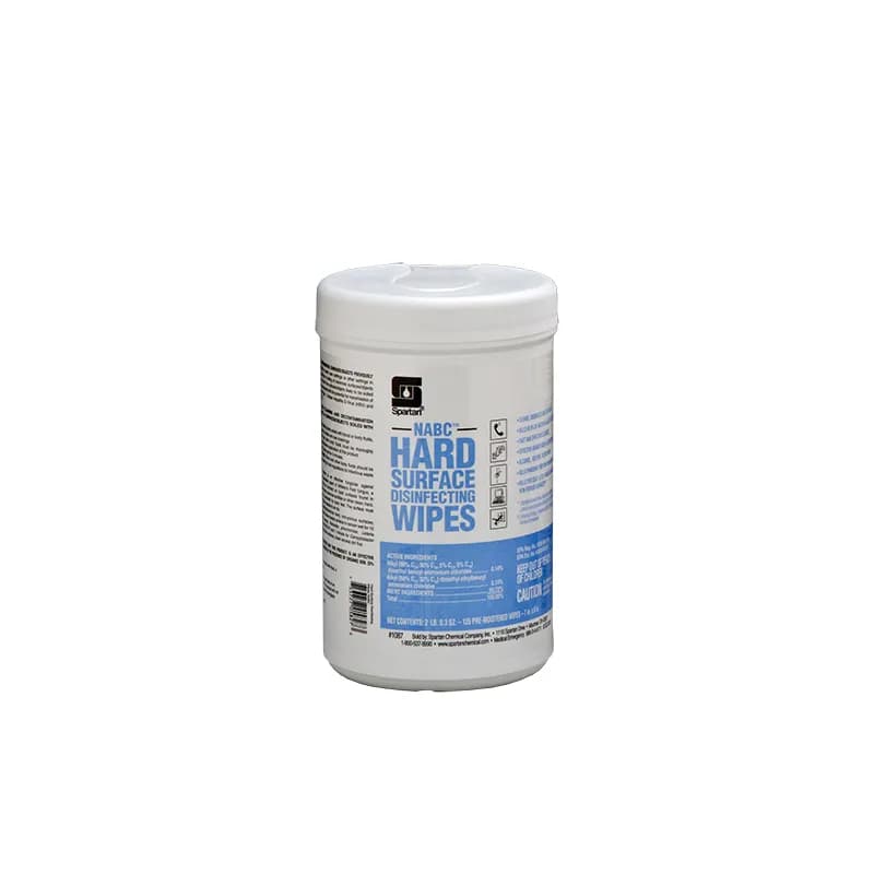 NABC® Hard Surface Disinfecting Wipes Fresh Scent Multi Surface Alkaline RTU 125 Count/Pack 6 Packs/Case 750 Count/Case